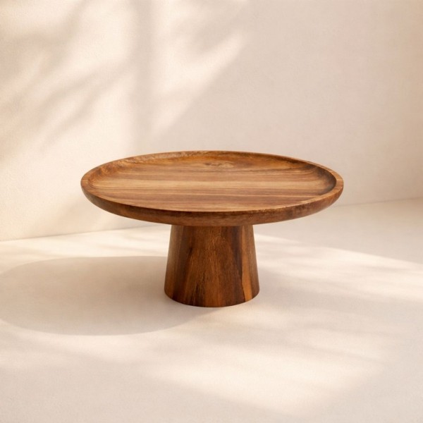 Akasya Ayaklı Sunumluk , 25 cm Sunumluk