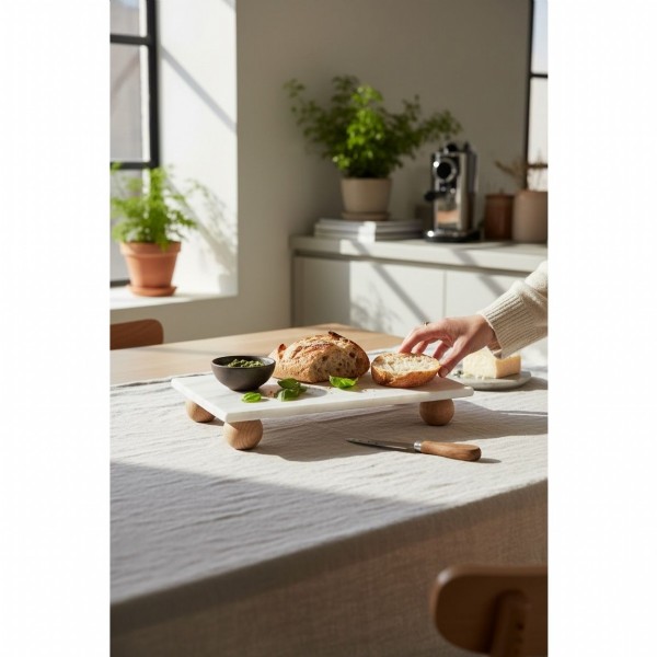 Dikdörtgen Afyon Mermer Sunumluk