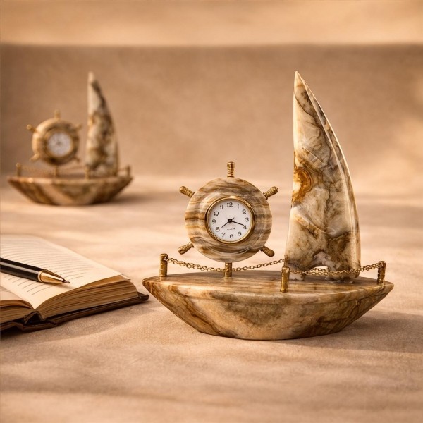 Onyx Taşı Gemi Saat