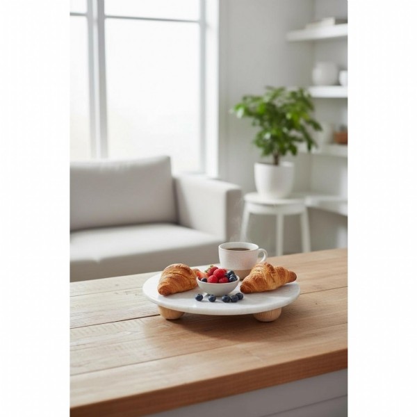 Yuvarlak Mermer Sunumluk